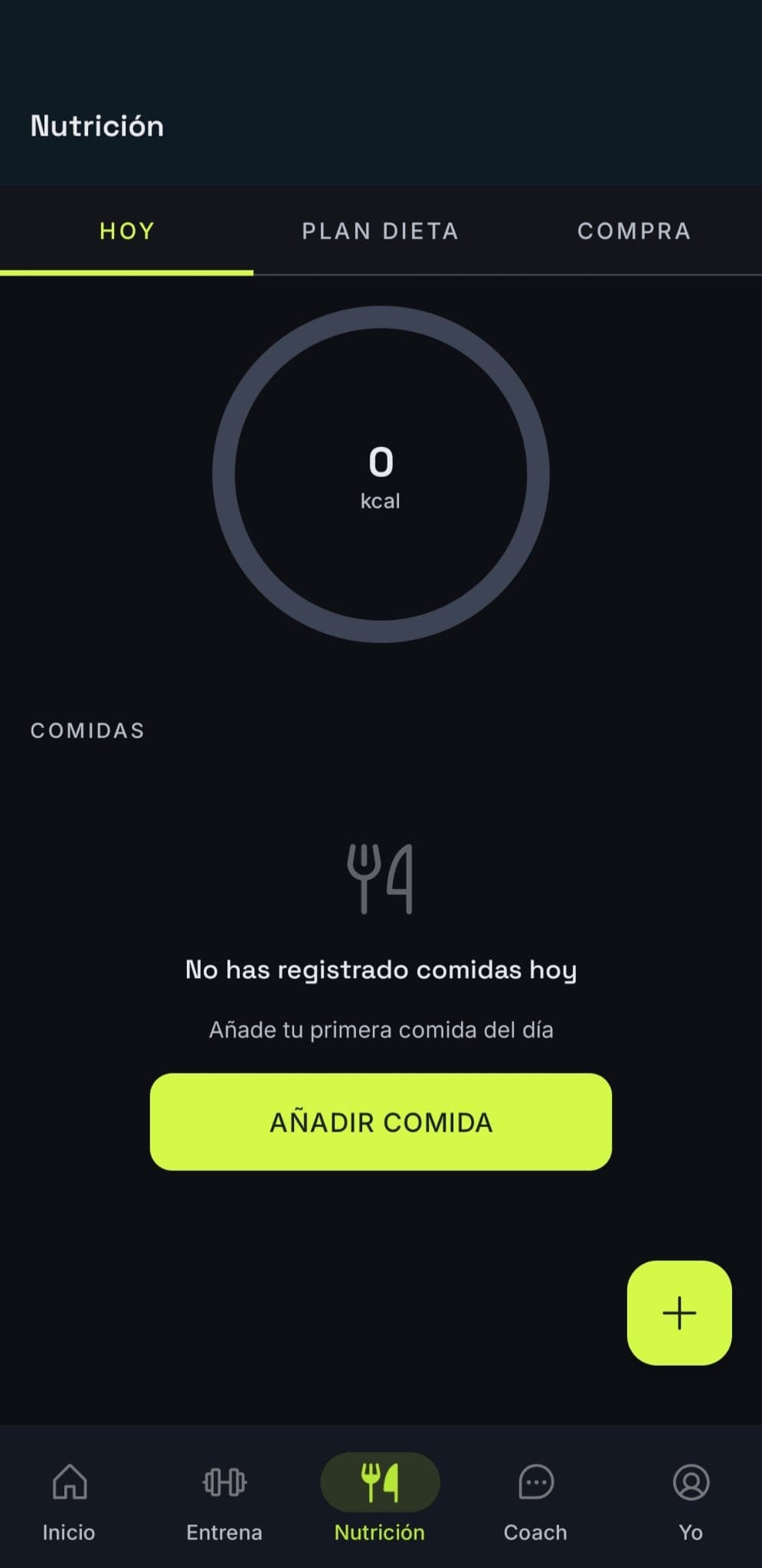 AlFit nutrition tracking